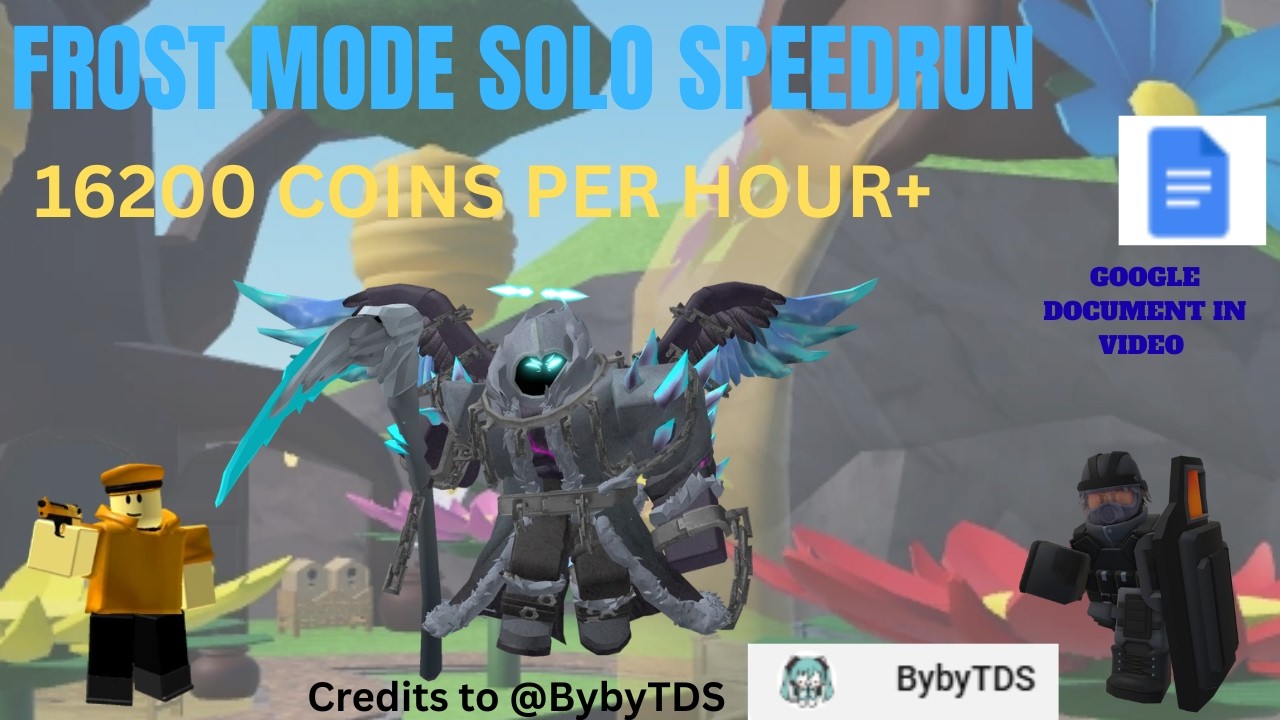 Frost Mode Solo Speedrun | TDS Coin Grinding