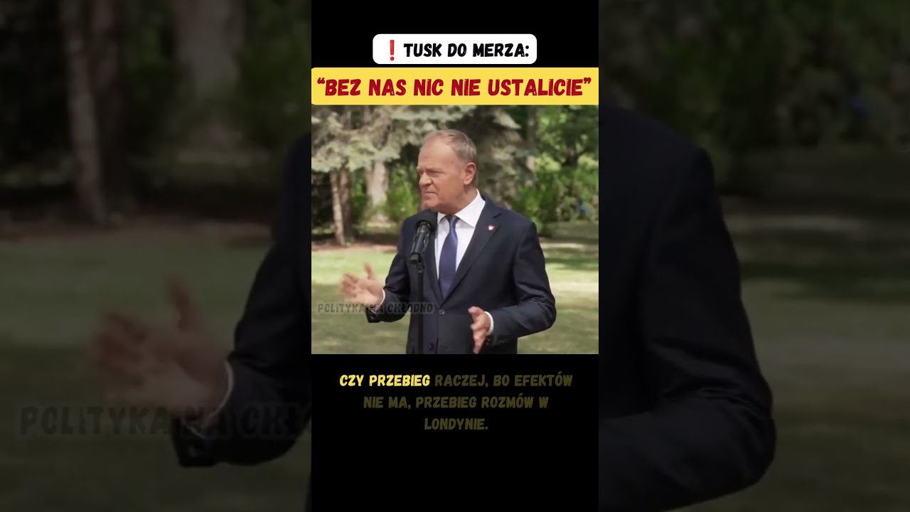 ❗ Bez nas nic nie ustalicie, - premier Donald Tusk do kanclerza Niemiec Merza