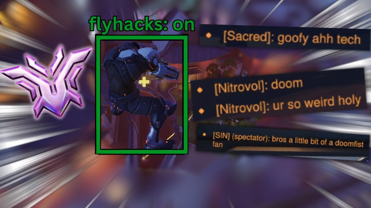 Overwatch 2, but I'm fly hacking...