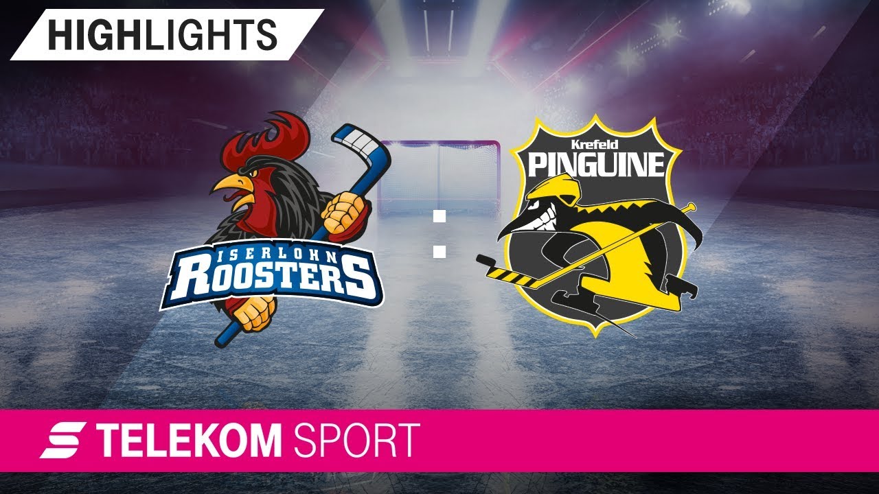 Iserlohn Roosters - Krefeld Pinguine | 34. Spieltag, 18/19 | Telekom Sport