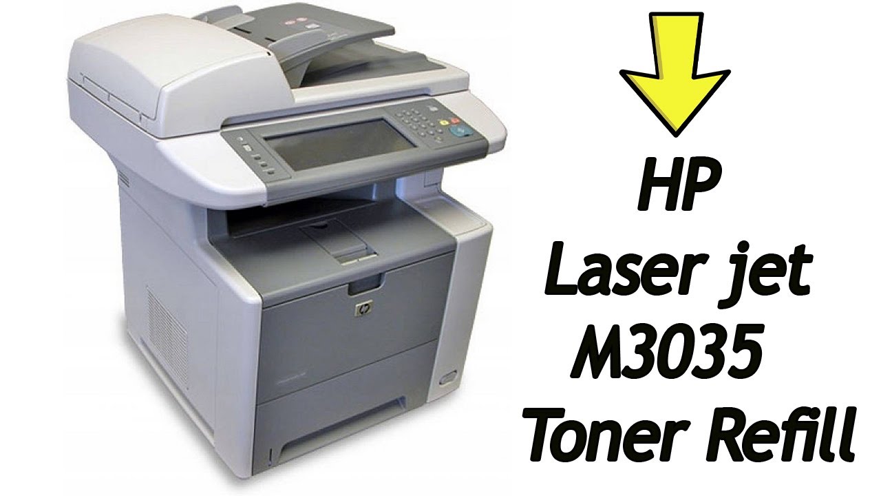 HP LaserJet M3035 ( Multi function Printer series ) Toner Cartridge ( HP 51A ) Refill  & clean steps