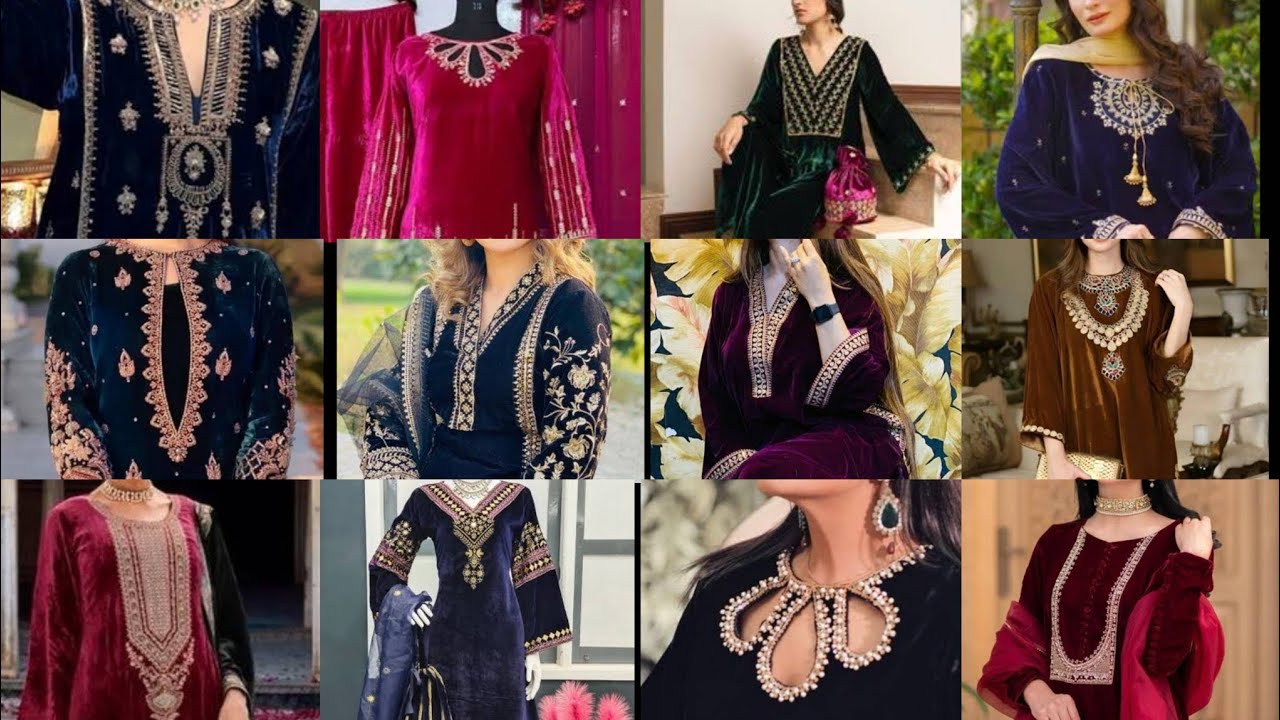 Stylish Velvet Neck Designs 2026 | Latest & Beautiful Neck Design| Velvet Neck Designs |Gala Designs