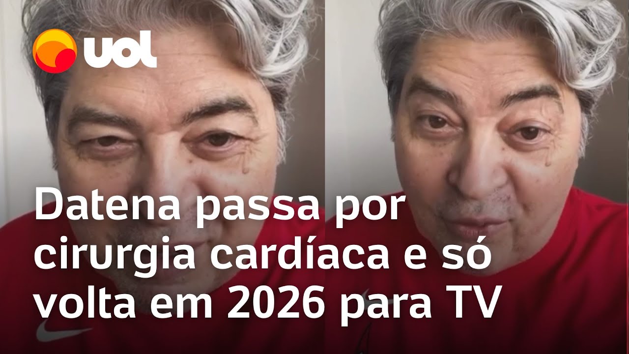 Datena passa por cirurgia card&iacute;aca e s&oacute; volta em 2026 pra TV