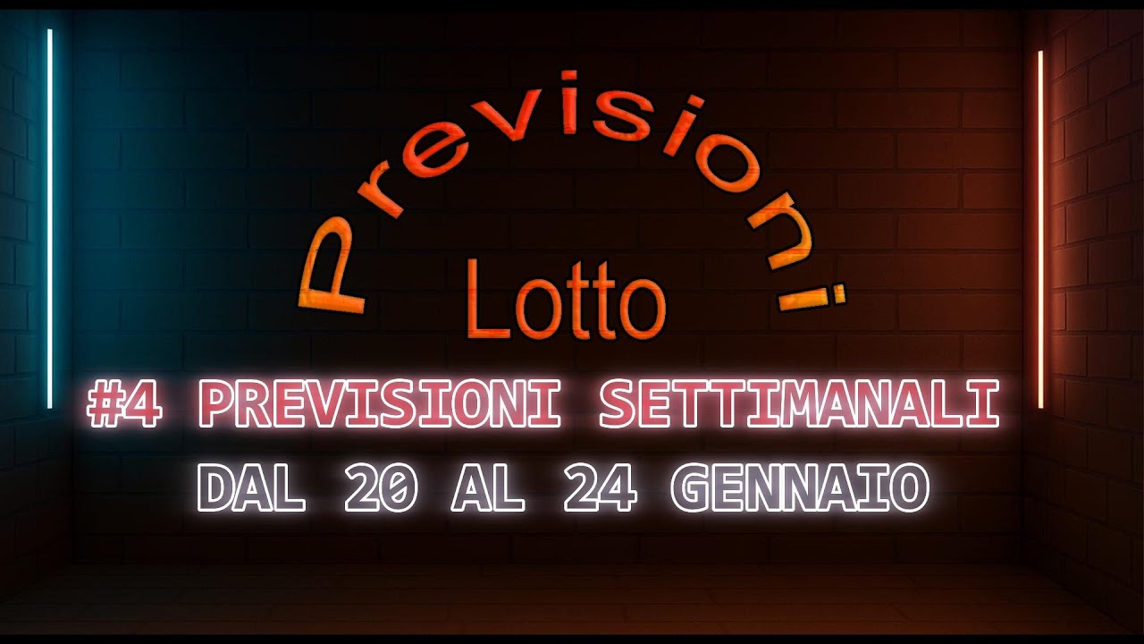 #04 Previsioni Settimanali Lotto Ruota di Torino