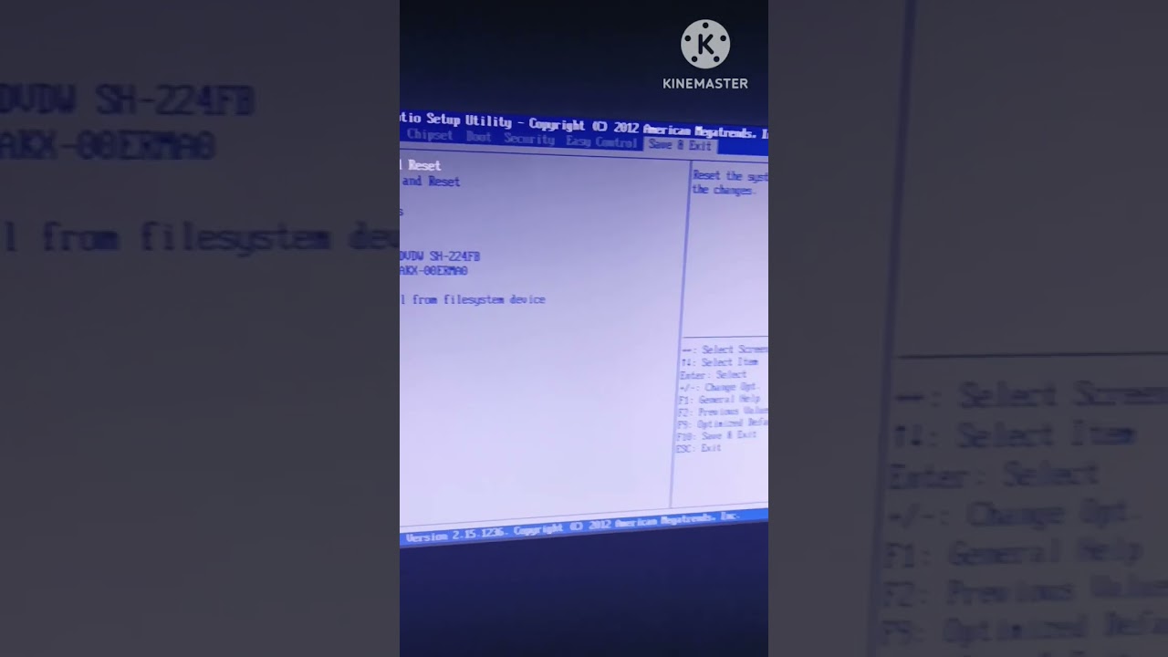 save and exit options in boot options!!!!!!!!