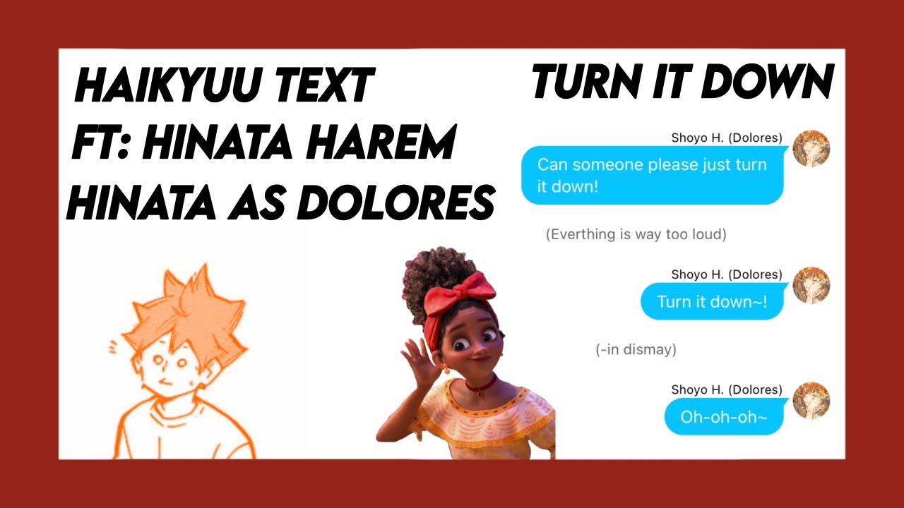 Hinata as Dolores - Pt. 2 | Turn It Down | Ft: Hinata Harem | Haikyuu Text