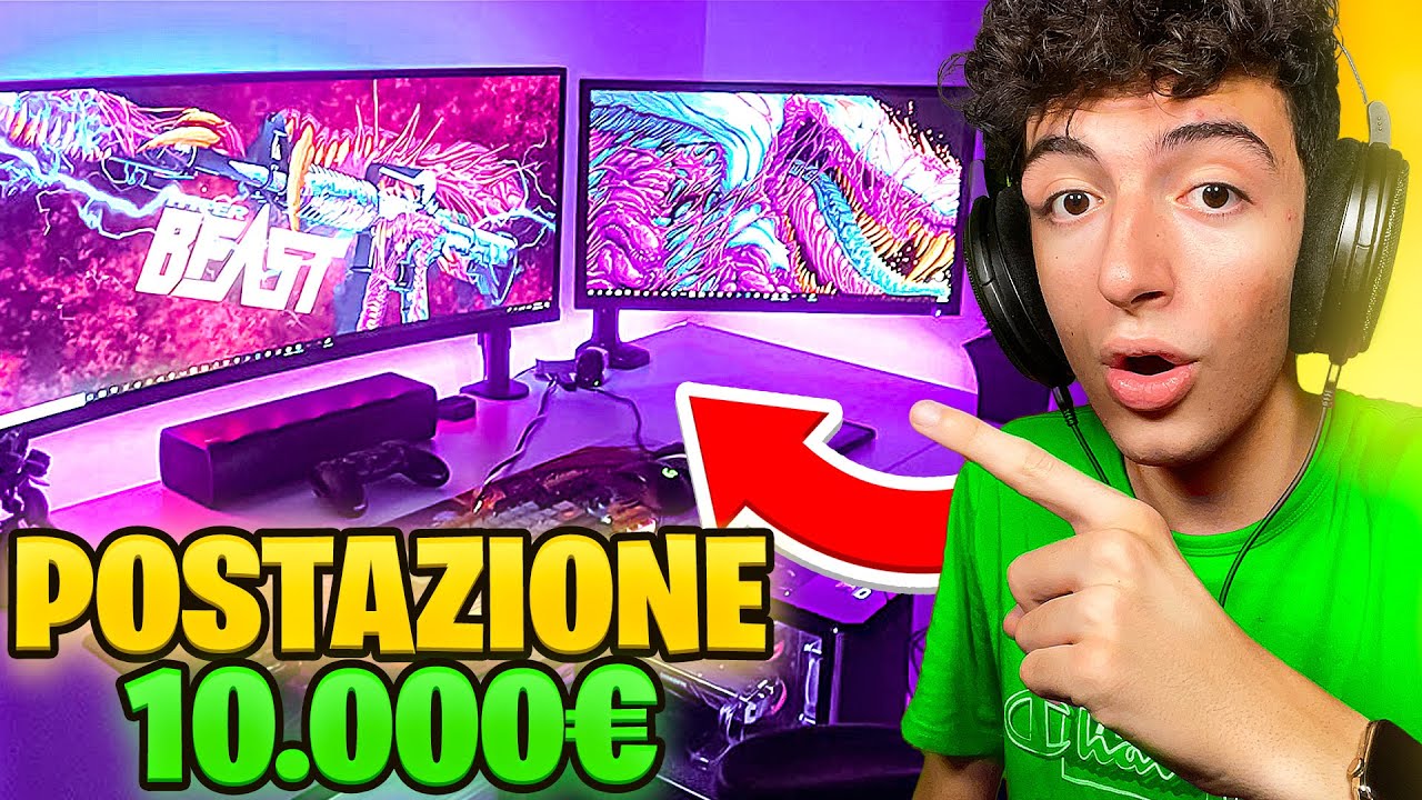 LA MIA NUOVA POSTAZIONE DA GAMING!!🤩(10,000&euro;) MIGLIOR ​SETUP DA YOUTUBER!😍​