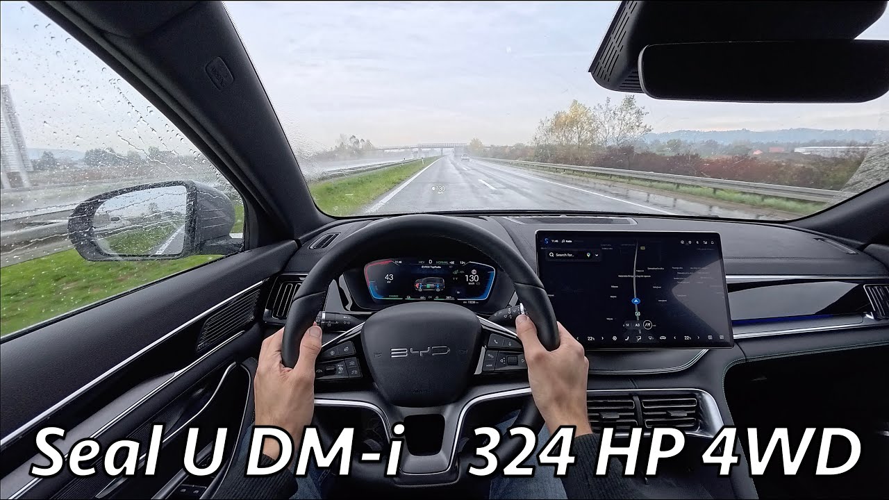 BYD Seal U DM-i 2025 POV test drive (PHEV AWD 324 HP)