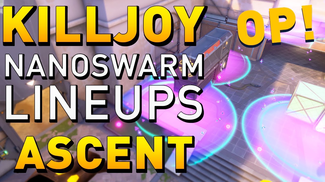 VALORANT - NEW INSANE Killjoy Nanoswarm (Molly) Lineups for ASCENT