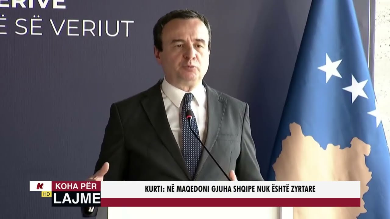 ALBIN KURTI: N&Euml; MAQEDONI GJUHA SHQIPE NUK &Euml;SHT&Euml; ZYRTARE