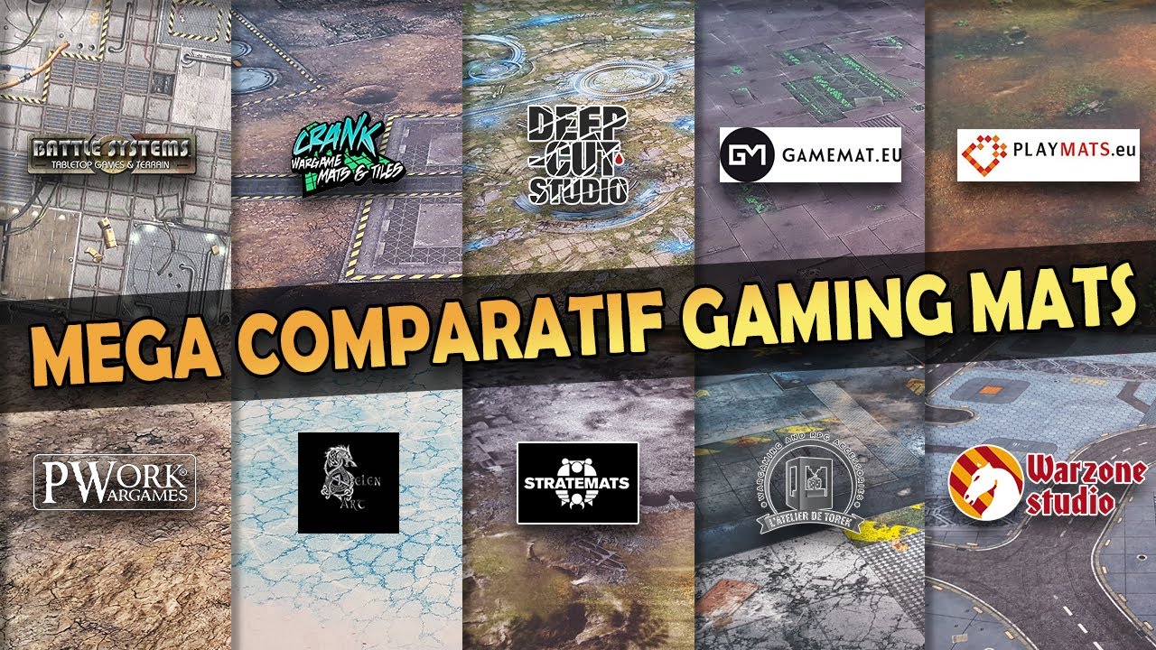 Le plus grand TEST COMPARATIF de tapis de jeu Gaming Mats au monde !!! (je crois) FEAT Mahar-Prod