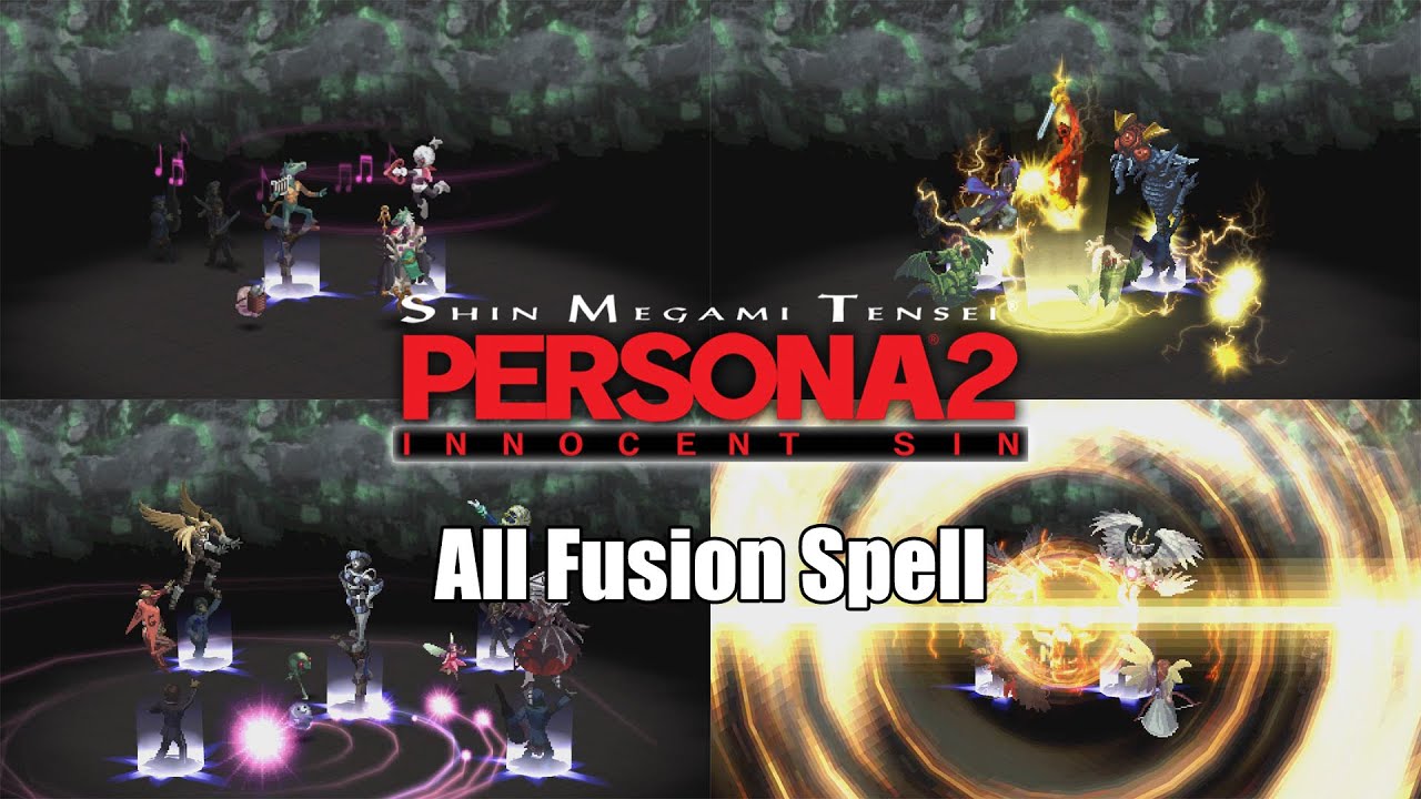 Persona 2 Innocent Sin(PSP) - All Fusion Spell