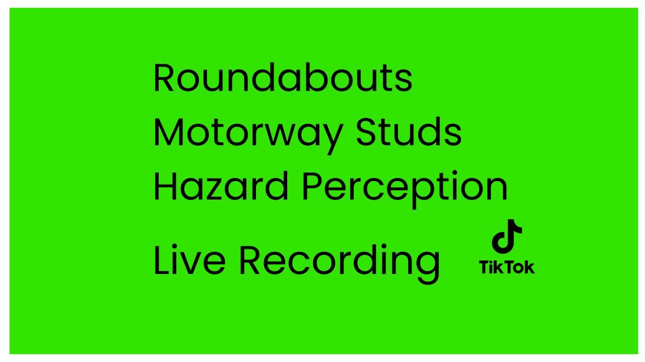 UK Theory Test - Live Recording