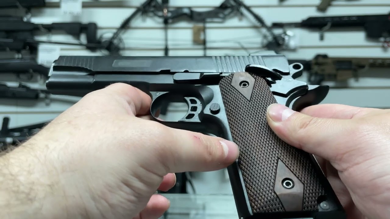 Сигнальный пистолет Курс-С К1911 Classic 5.5 мм (10ТК черный Кольт)