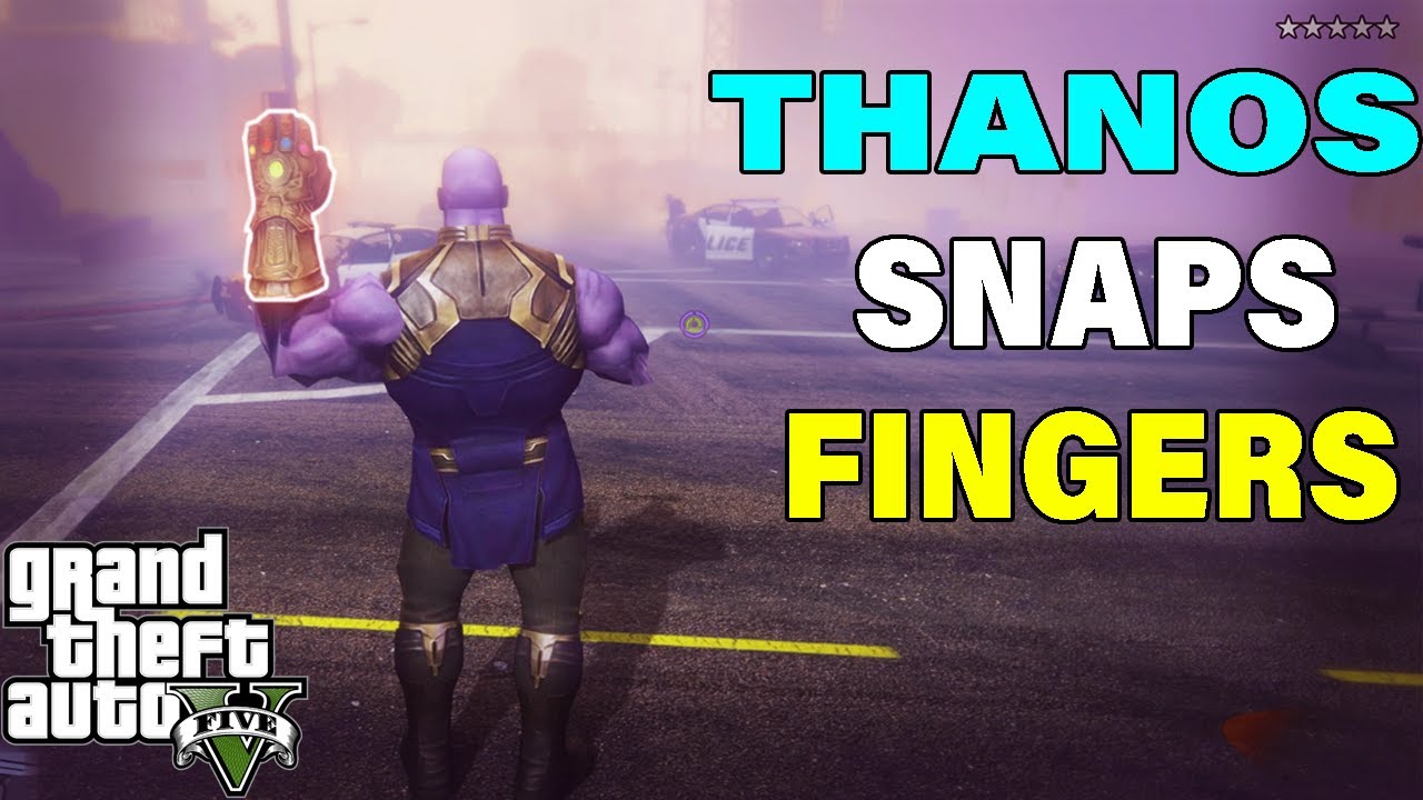 THANOS SNAPS FINGERS AND KILLS EVERYONE IN GTA 5 | Part 2