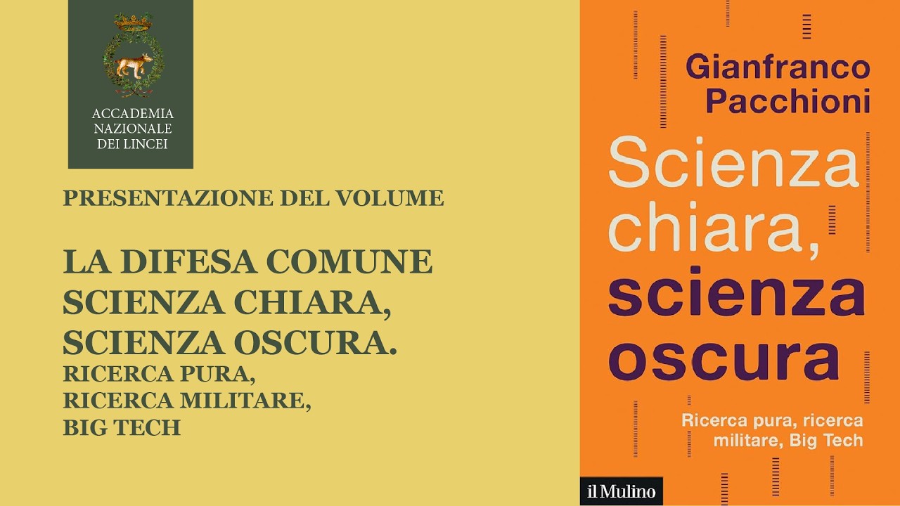 📘 Scienza chiara, scienza oscura | Presentazione del volume di Gianfranco Pacchioni