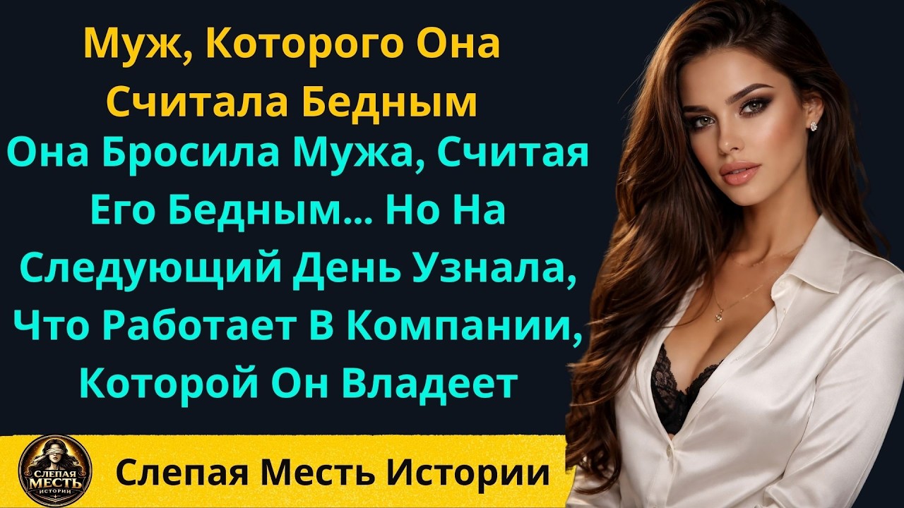 Она Бросила Мужа, Считая Его Бедным… Но На Следующий День Узнала, Что Работает В Компании, Которой..
