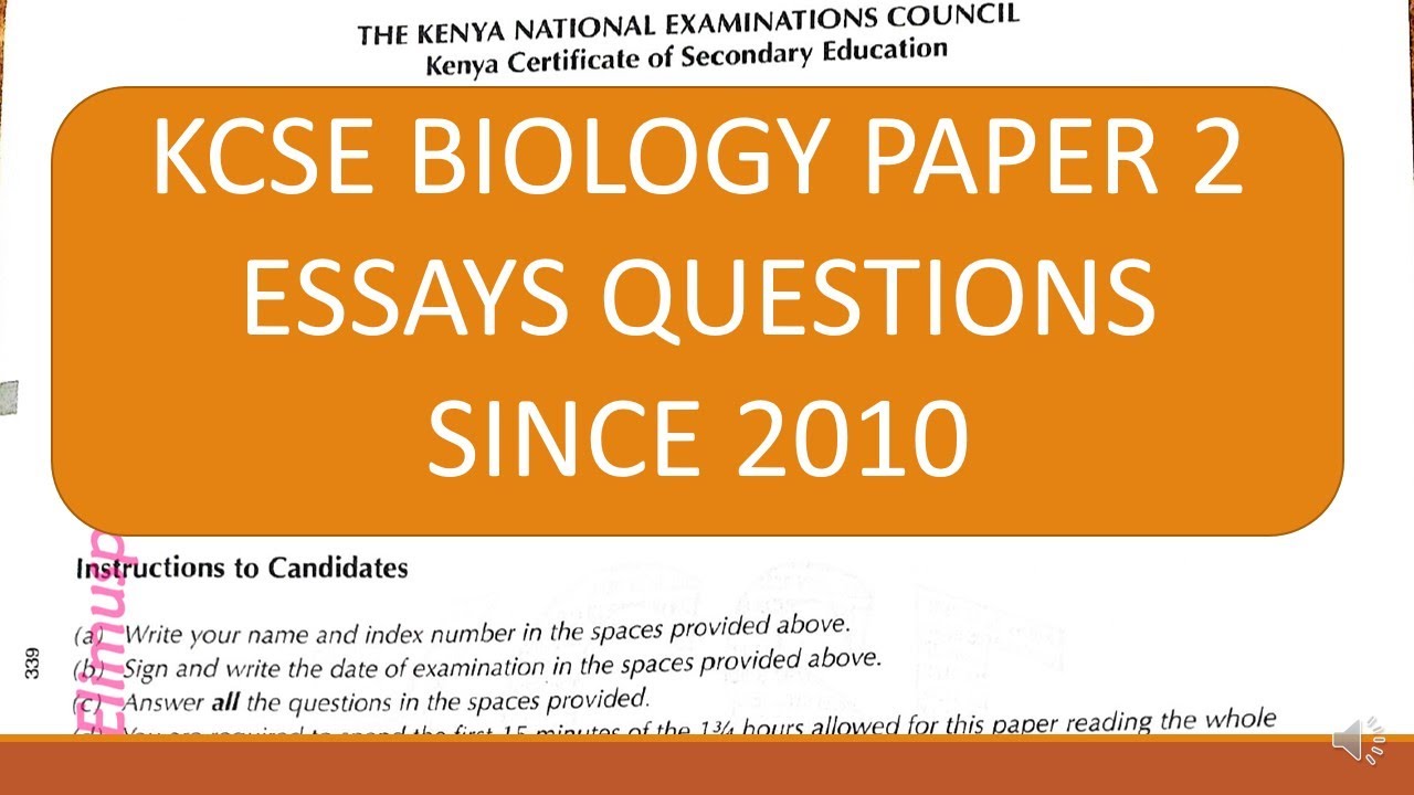 IS IT POSSIBLE FOR BIOLOGY PAPER 2 ESSAYS REPEATED? LET'S FIND OUT!