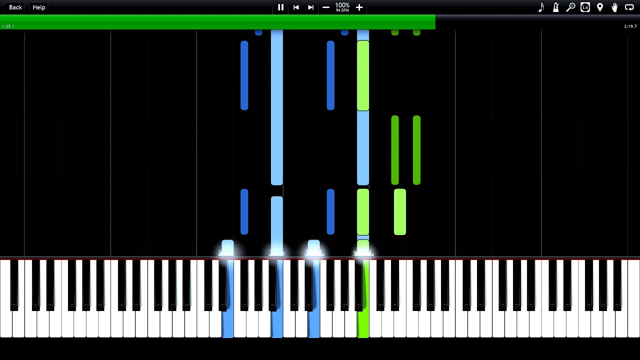 Resident Evil 3 - Ending Theme Synthesia Piano Tutorial (midi) //KevinHB