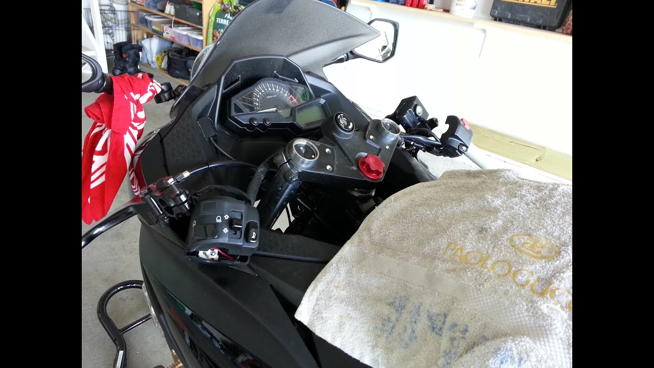 Ninja 300 Woodcraft Clip Ons Install