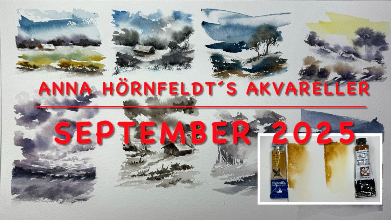Akvarellmålningar Sep. 2025