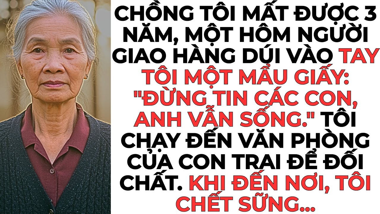 “Hãy hỏi các con vì sao tôi chết” Mảnh giấy rợn người từ người chồng đã mất…