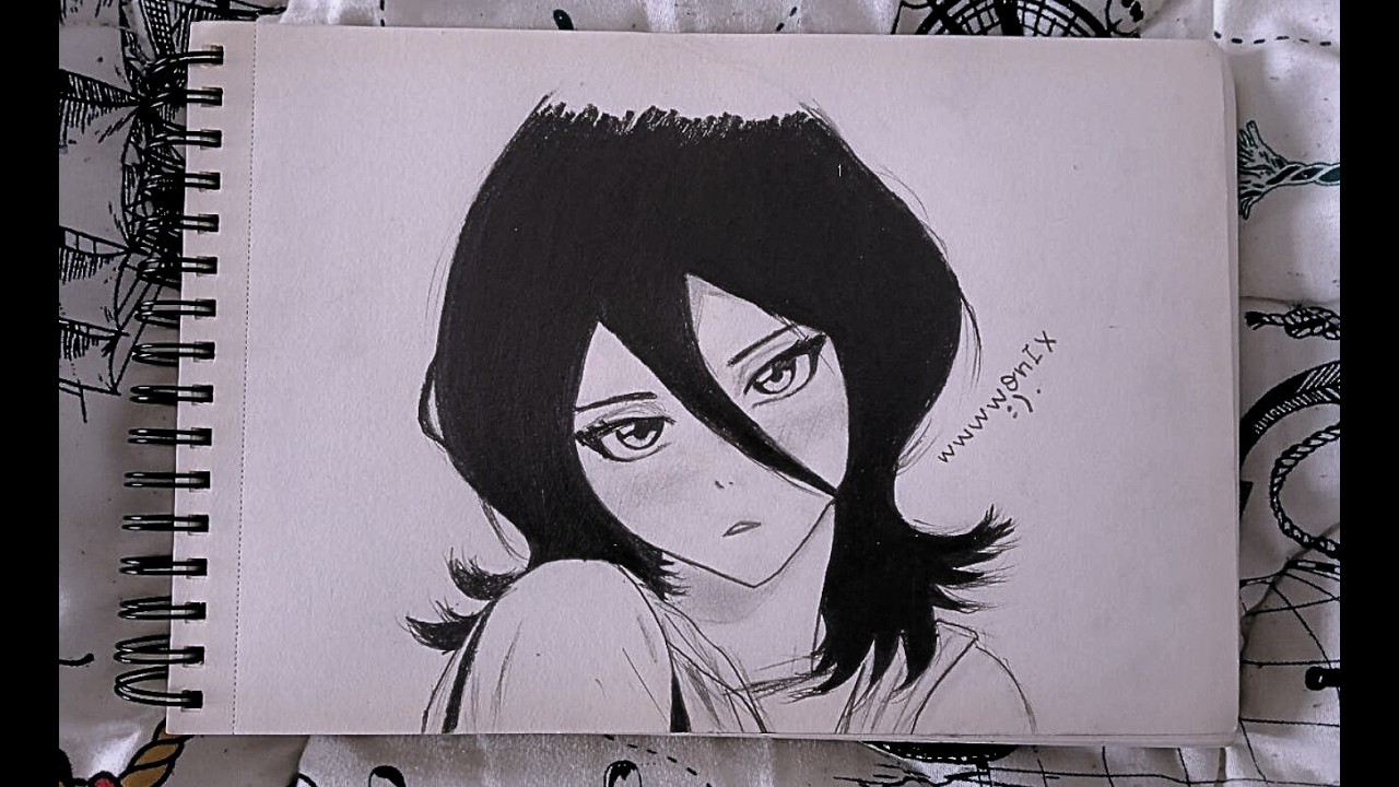 This Kuchiki Rukia drawing made my day | Bleach Fan art