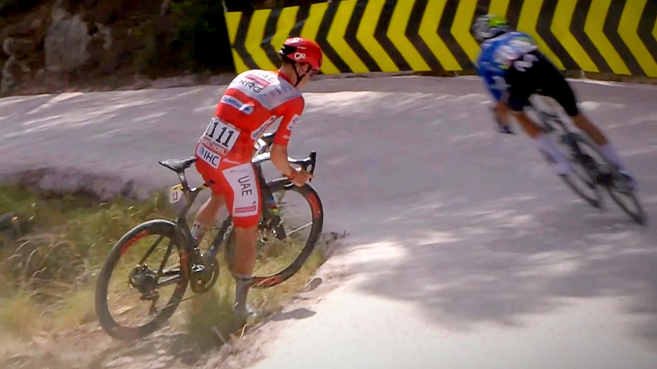 Tadej Pogacar NERVOUS CRASH after Enric Mas WARNING | Vuelta a Espa&ntilde;a 2026 Stage 6