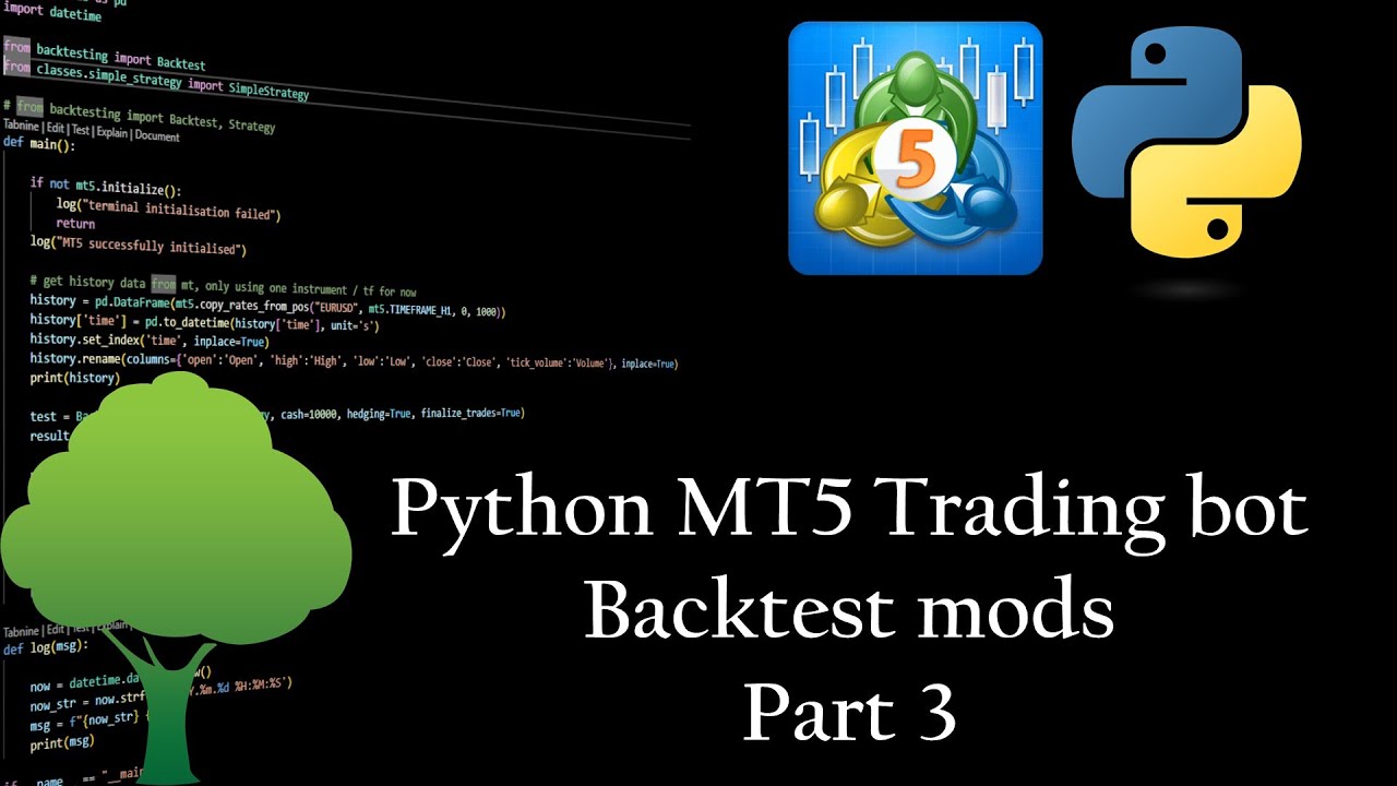 Python MT5 trading robot - backtesting part 3
