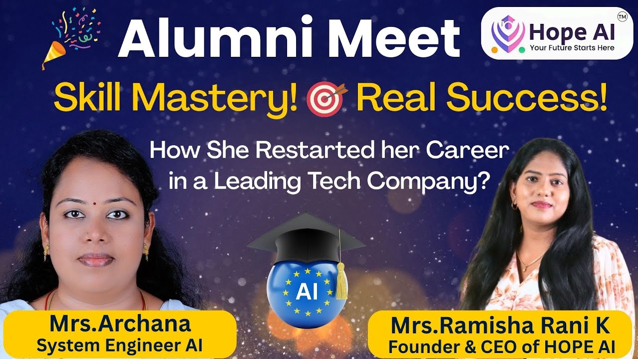 AI Alumni Meet – She Proved Career Breaks Don’t Stop Dreams #hopeai #careergrowth