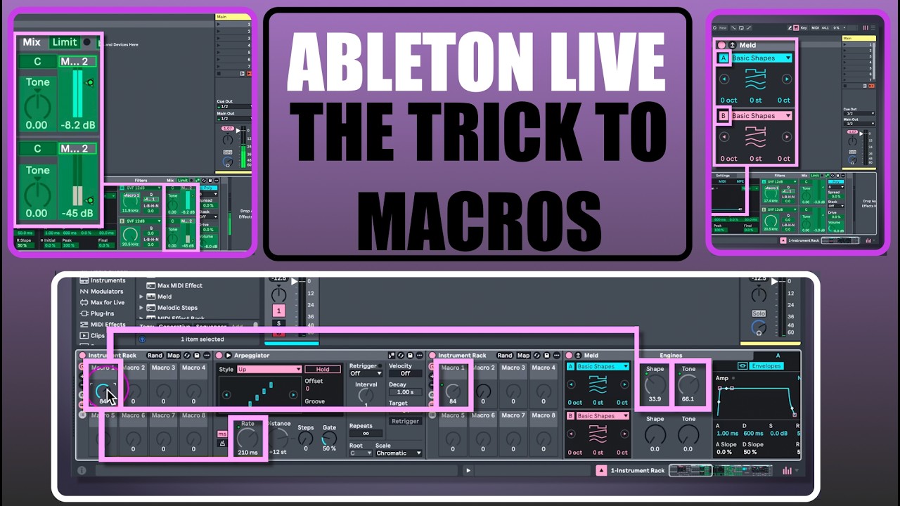 Ableton Live How To get More From Macros | User Friendly
