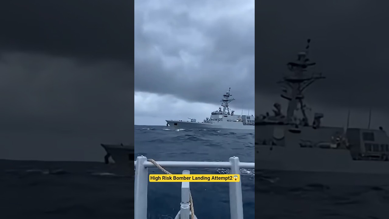 B-2 Bomber Flight Recovery Maneuver😱#shots #navy