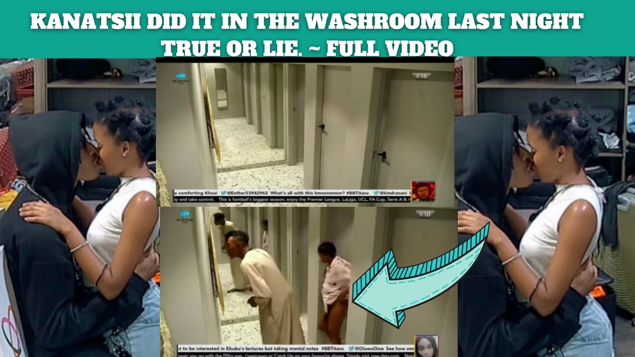 KANAGA JNR AND TSATSII DID IT LAST NIGHT IN THE WASHROOM OR NOT~ FIND OUT IN THIS VIDEO