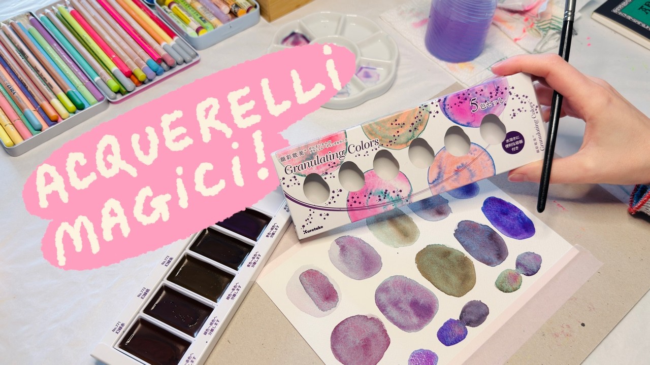 Unboxing acquerelli Kuretake ✧ Si separano in due!