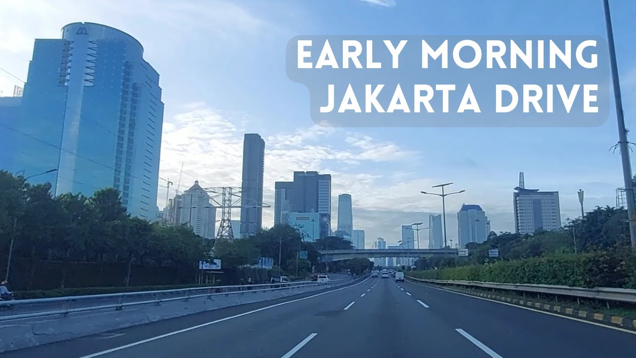 4K [Driving Jakarta] Early Morning Drive Through Jakarta Toll Road | Exploring the City's Beauty