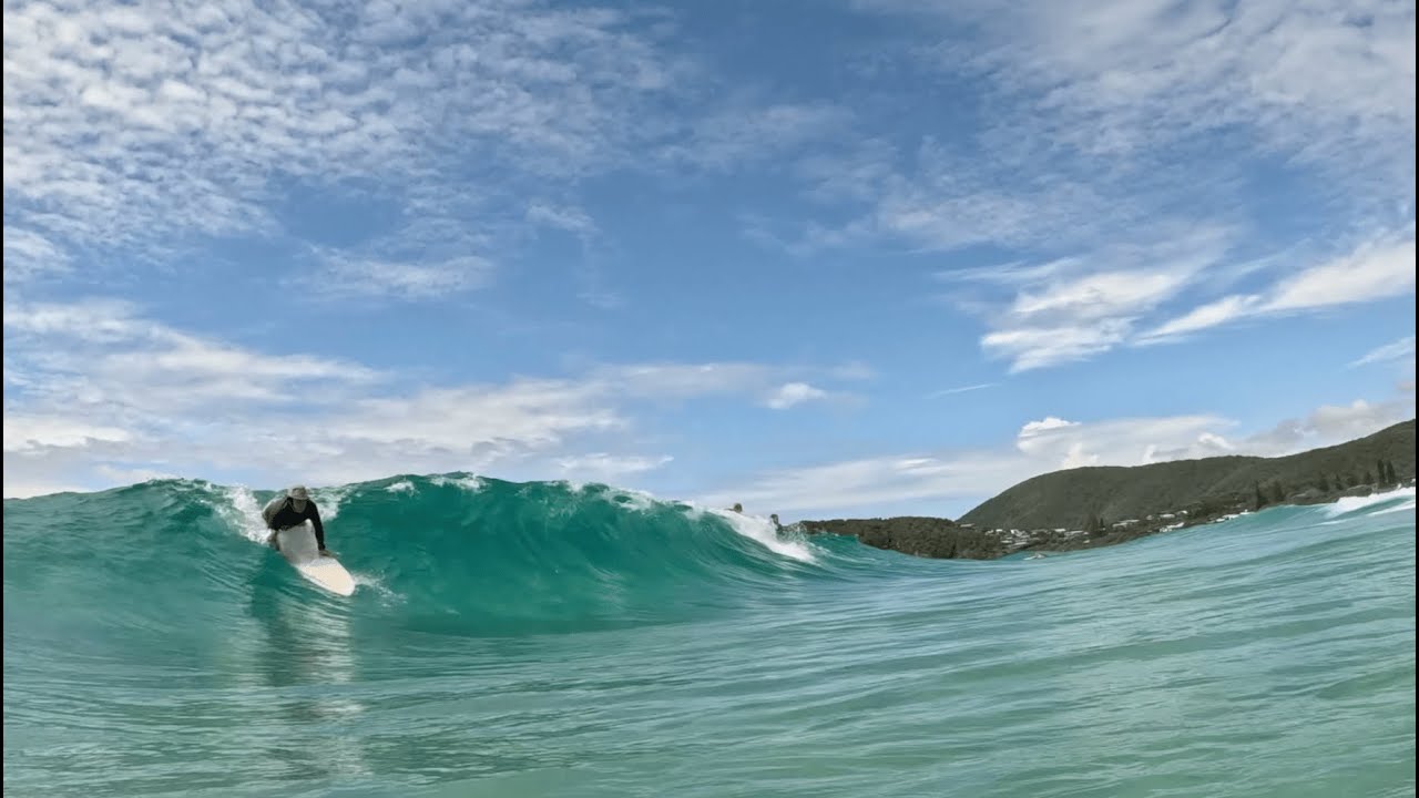 FUN BOOGIE BOARD + SURF AT BOOMERANG BEACH