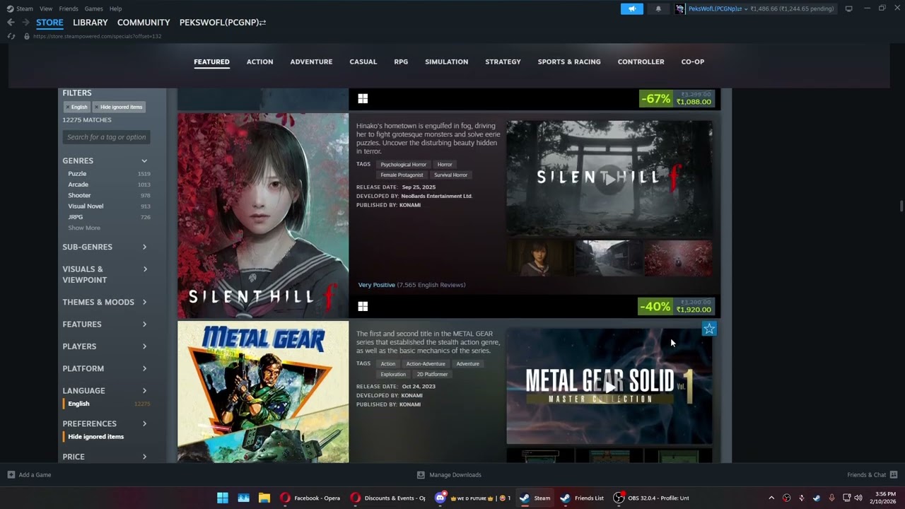Oh, there is a sale on Steam.