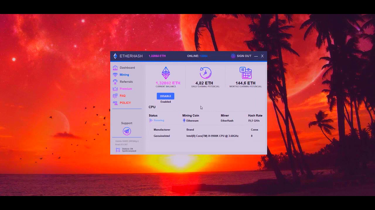 ETHMINER 2021 DOWNLOAD TUTORIAL 3 ETHEREUM IN MOUNTH FREE PROOF