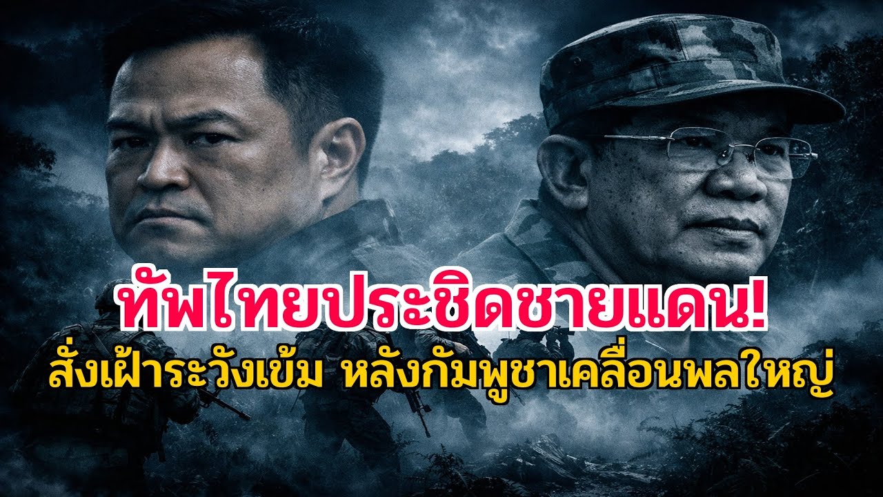 ระทึกชายแดน! 'ฮุนเซน' สั่งเคลื่อนพลประชิดพระวิหาร 'อนุทิน' สั่งกองทัพเตรียมพร้อมรบ!