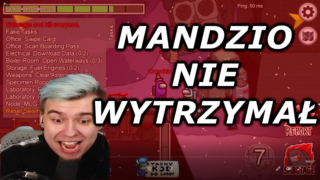 NAJWIĘKSZE RAGE MANDZIA W AMONG US ZAHA EWRON NEXE