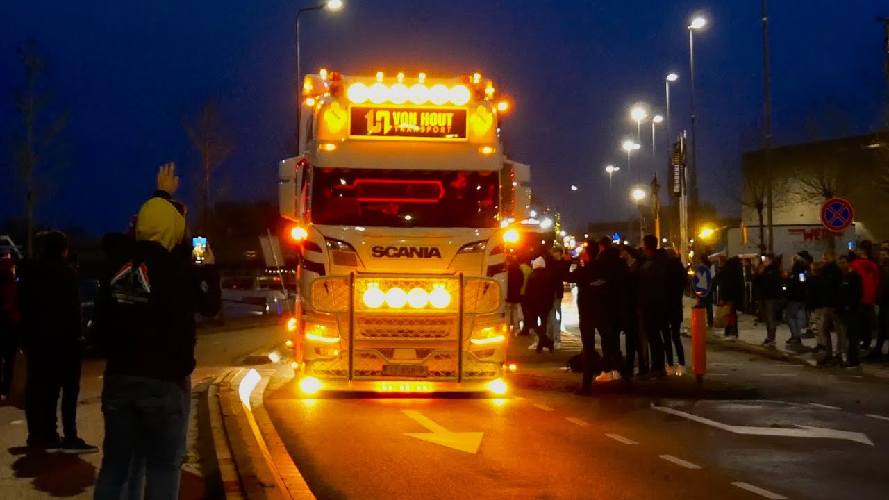 Mega Trucks Festival  s`Hertogenbosch 2023 - the departure of the trucks