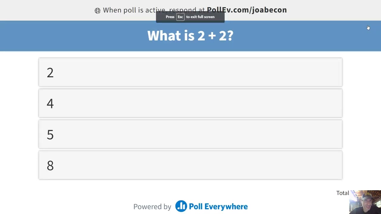 Quick PollEverywhere Tutorial
