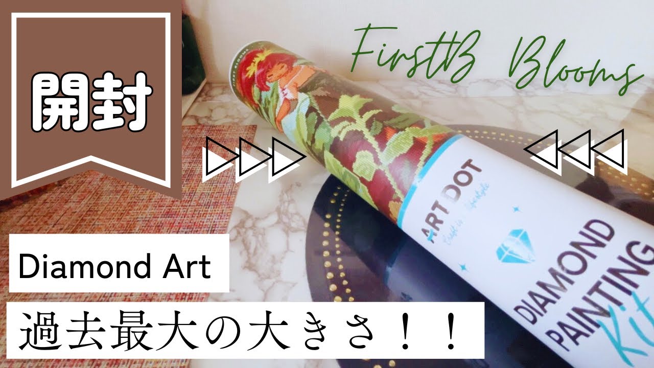 【ダイヤモンドアート｜開封】ここまで大きいとは思わなかった…過去最大サイズ💎｜ARTDOT作品