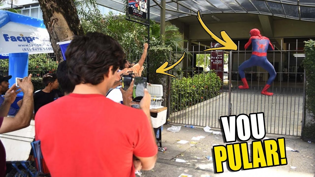 CHEGUEI ATRASADO NO ENEM VESTIDO DE HOMEM ARANHA