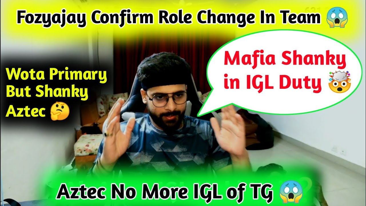 Aztec No More IGL Why ❓ Wota Primary and Shanky 🤔 Big Updates of TG eSports