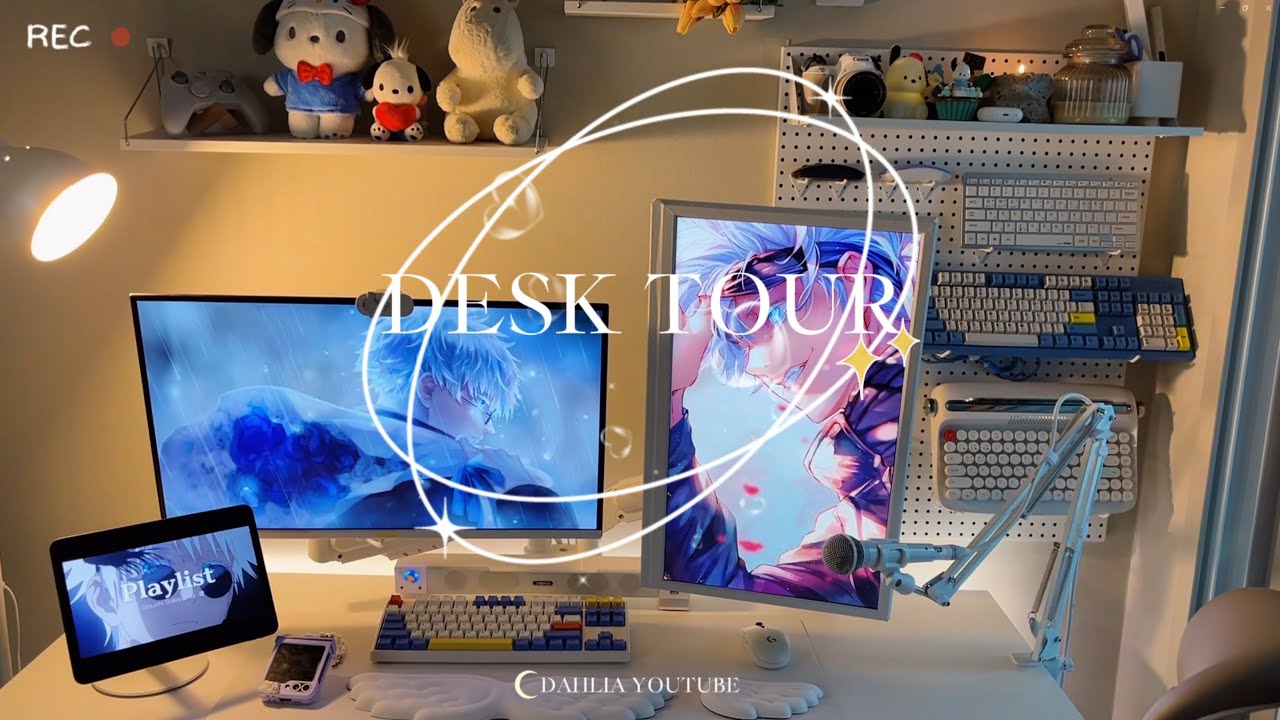 🎞️Desk Makeover Vlog✨ 화이트 데스크테리어 꾸미기🤍 | 데스크소개💻