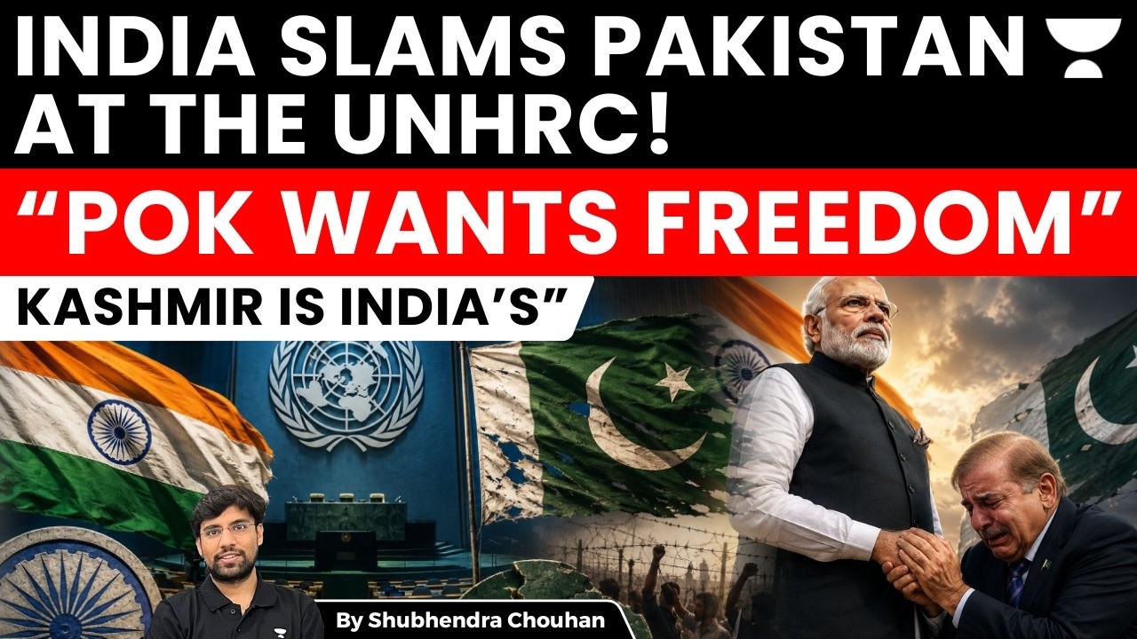India Slams Pakistan at UNHRC | POK Freedom Demand & Kashmir Stand Shocks the World