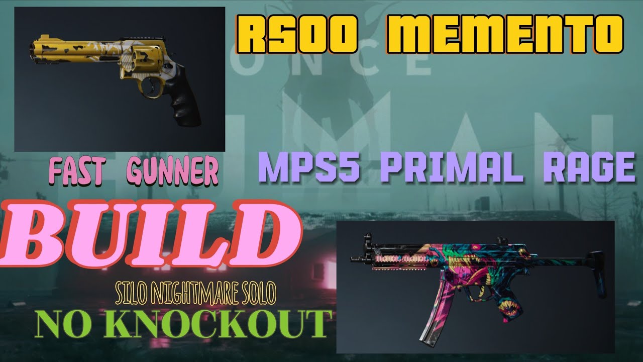 R500 MeMemto & MPS5 Primal Rage Fast Gunner Build Once Human :Solo:NightMare:silo:No KNOCKOUT