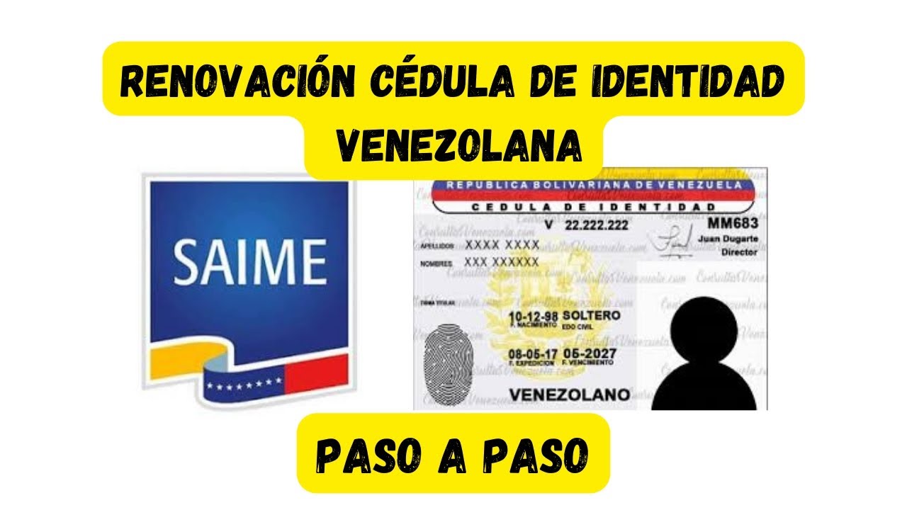 Cómo renovar la Cédula Venezolana paso a paso #saime #venezuela #citas