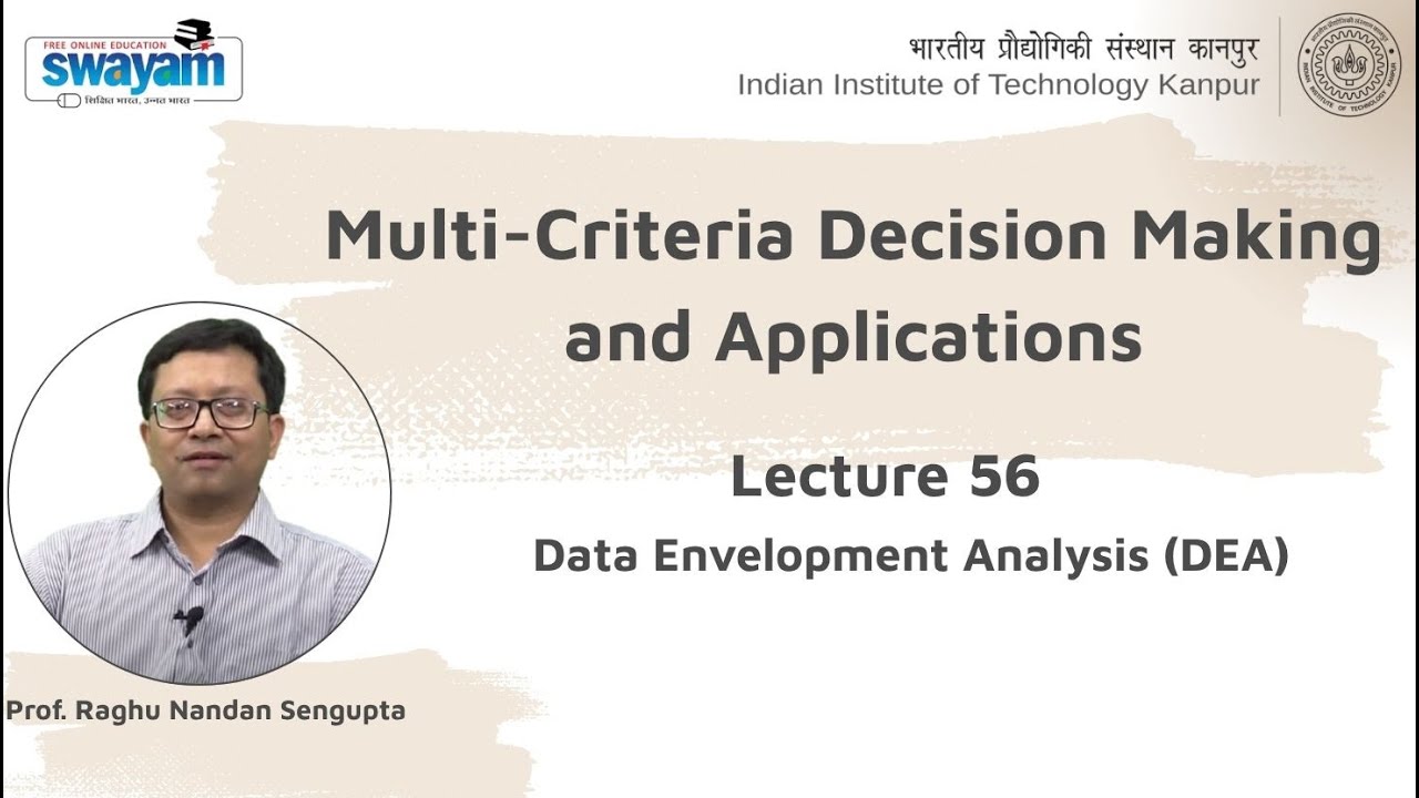 Lecture 56 - Coverage (Data Envelopment Analysis (DEA))
